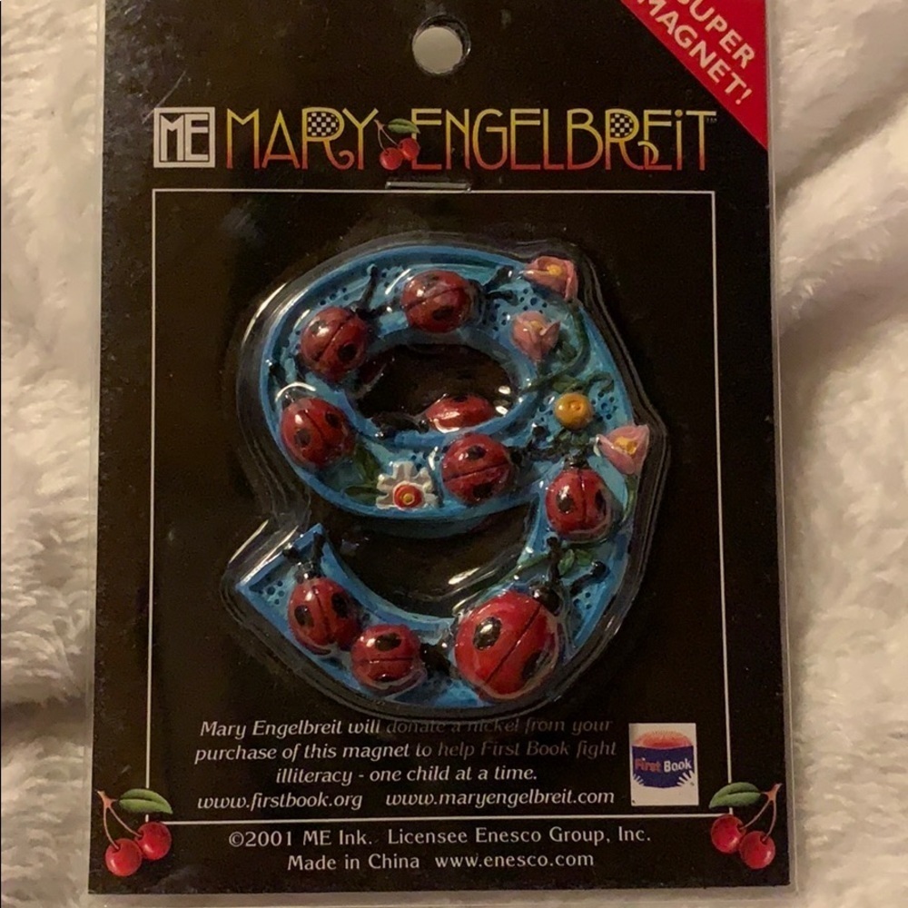 Mary Engelbreit Enseco Super Magnet #9 (Nine)